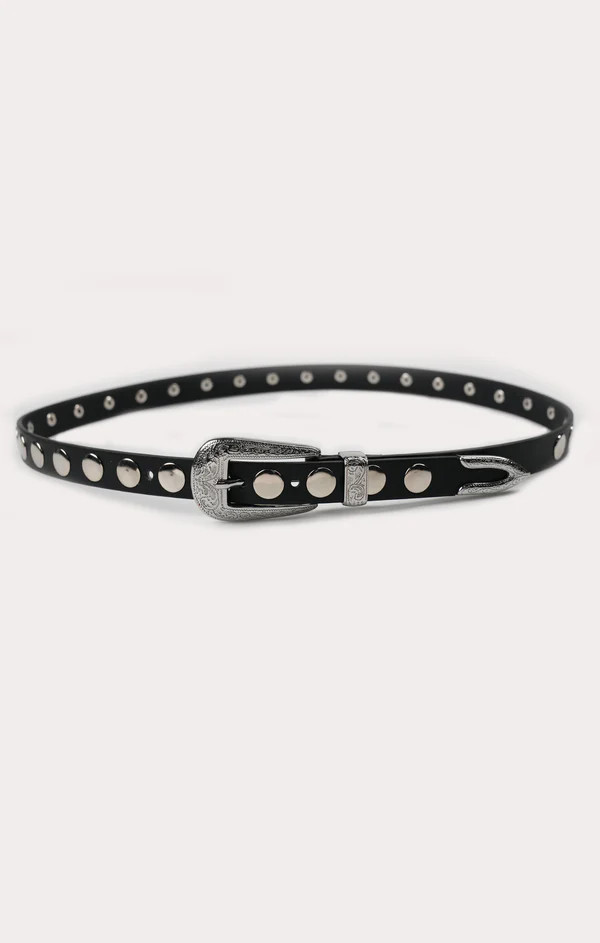 Petit Moments Phoenix Disco Stud Belt ~ Black/Silver | Show Me Your Mumu