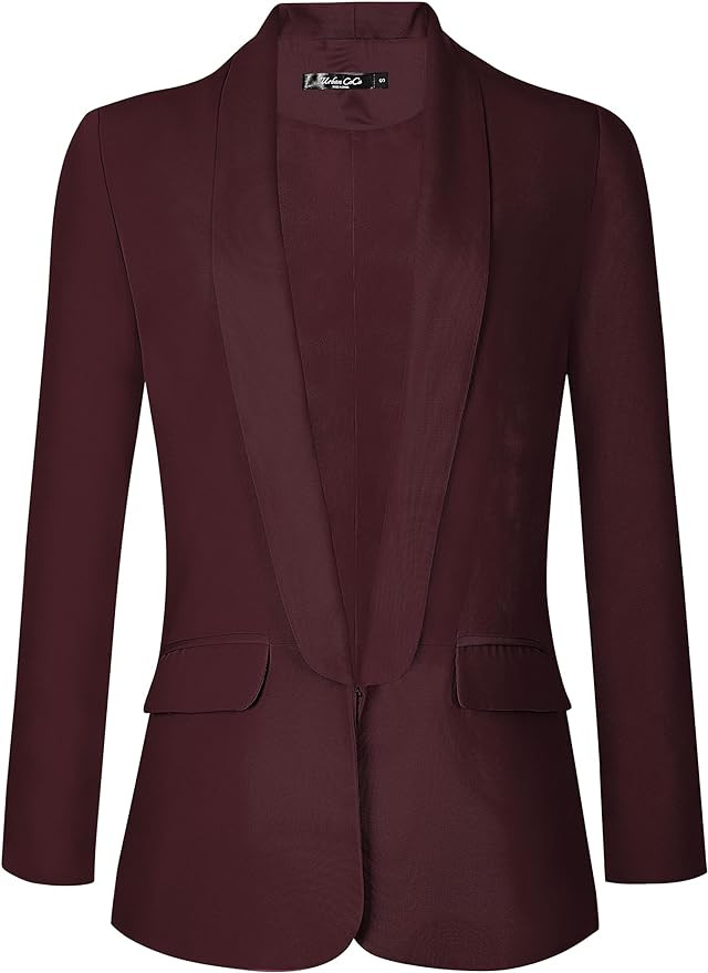Urban CoCo Women's Office Blazer Jacket Open Front Womens Blazers for Work Professional | Amazon (US)