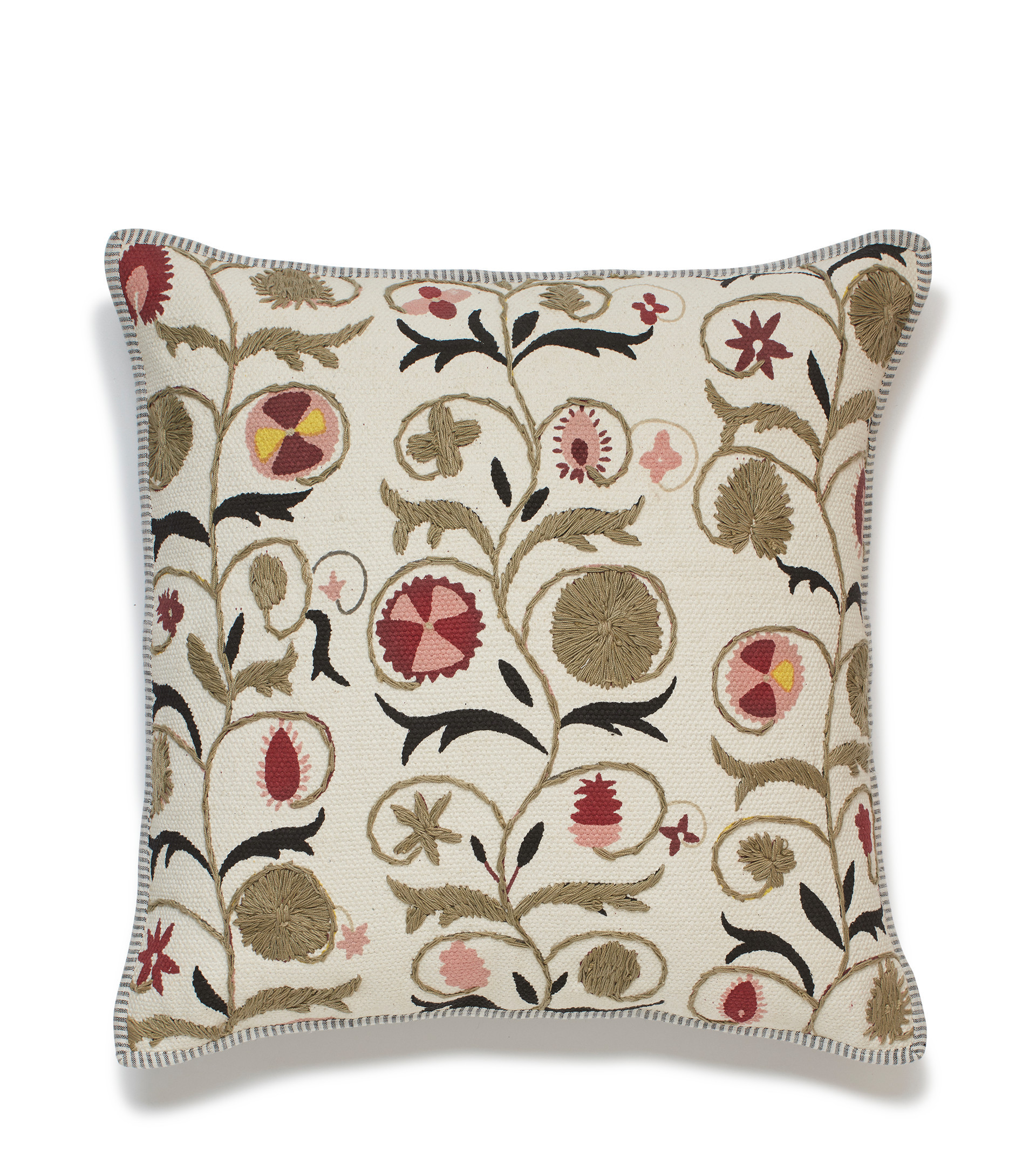 Sheki Pillow Cover - Olive | OKA US