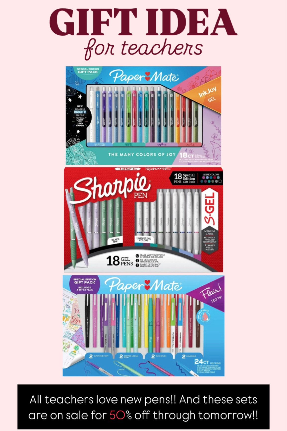 Gift idea for teachers
Pen sets 50% off for cyber Monday 

#LTKGiftGuide #LTKHoliday #LTKCyberWeek