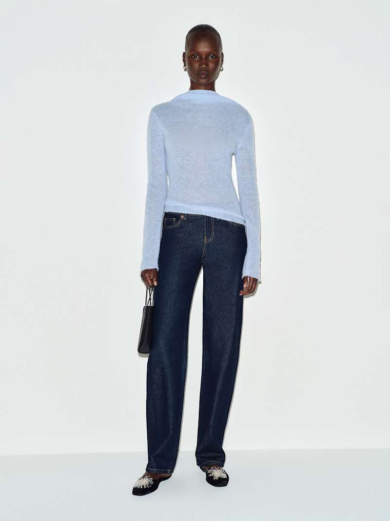 Reformation Mirelle Sweater Ivory XS | Reformation (Global)