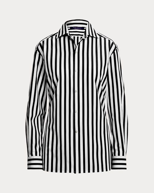 Capri Relaxed Fit Striped Cotton Shirt | Ralph Lauren (UK)
