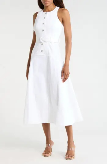 Cinq à Sept Margaret Sleeveless Cotton Blend A-Line Dress | Nordstromrack | Nordstrom Rack