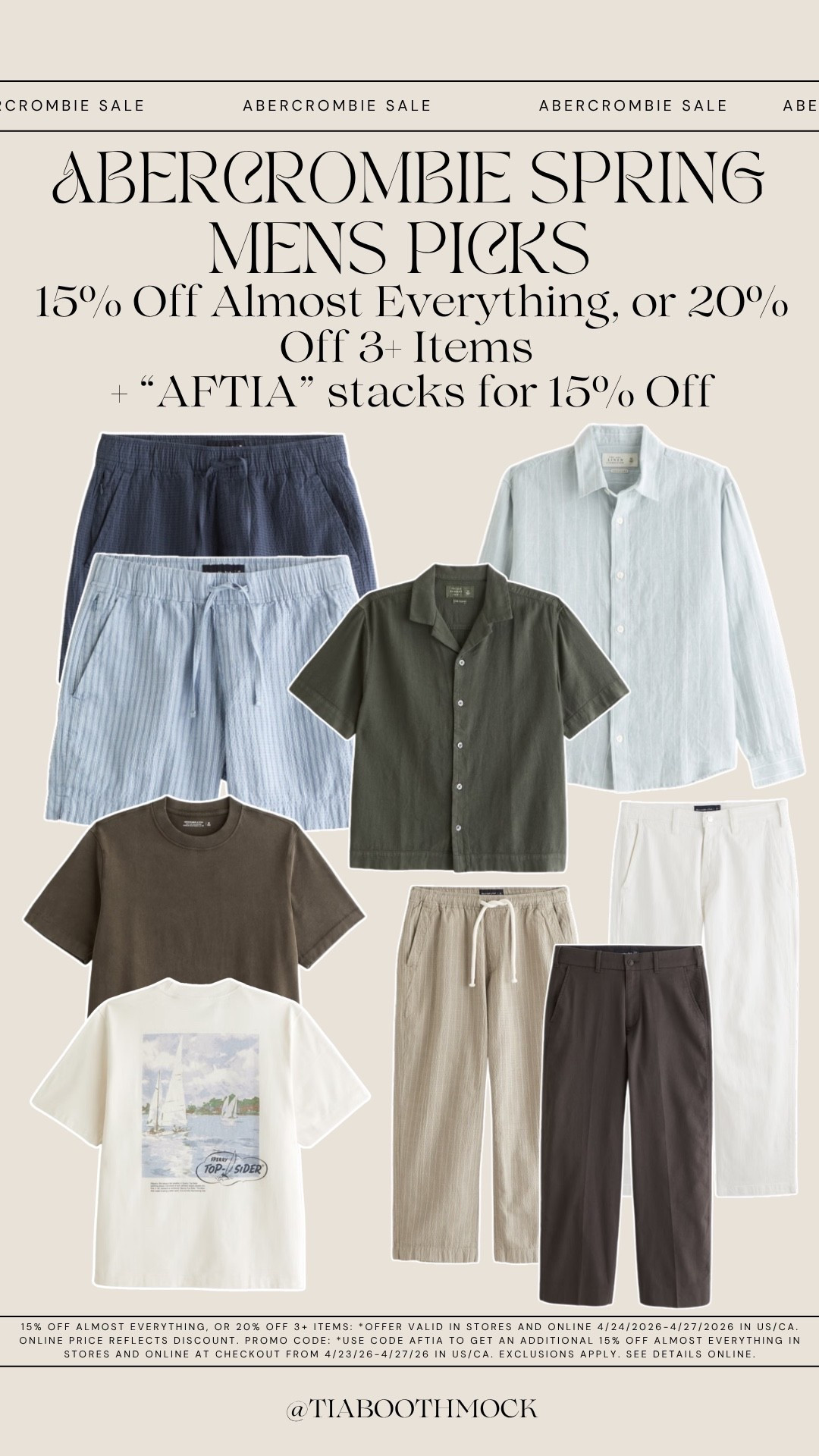 Loving the Mens selection from the @abercrombie sale! Use “AFTIA” to get an additional 15% off! #AbercrombiePartner

#LTKootd #LTKMens #LTKSaleAlert
