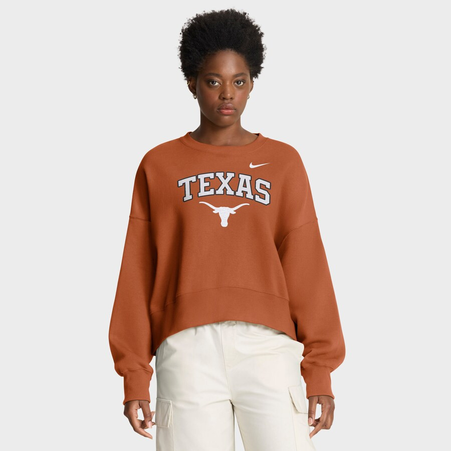 Texas Longhorns Nike Women's Oversized Phoenix Arch Pullover Sweatshirt - Texas Orange | Fanatics