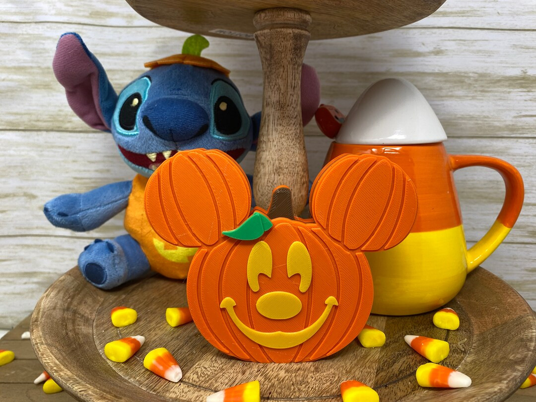 Mickey Jack O' Lantern Pumpkin Tray Trinket disney Fall Tiered Tray Decor, Autumn, Thanksgiving, ... | Etsy (US)