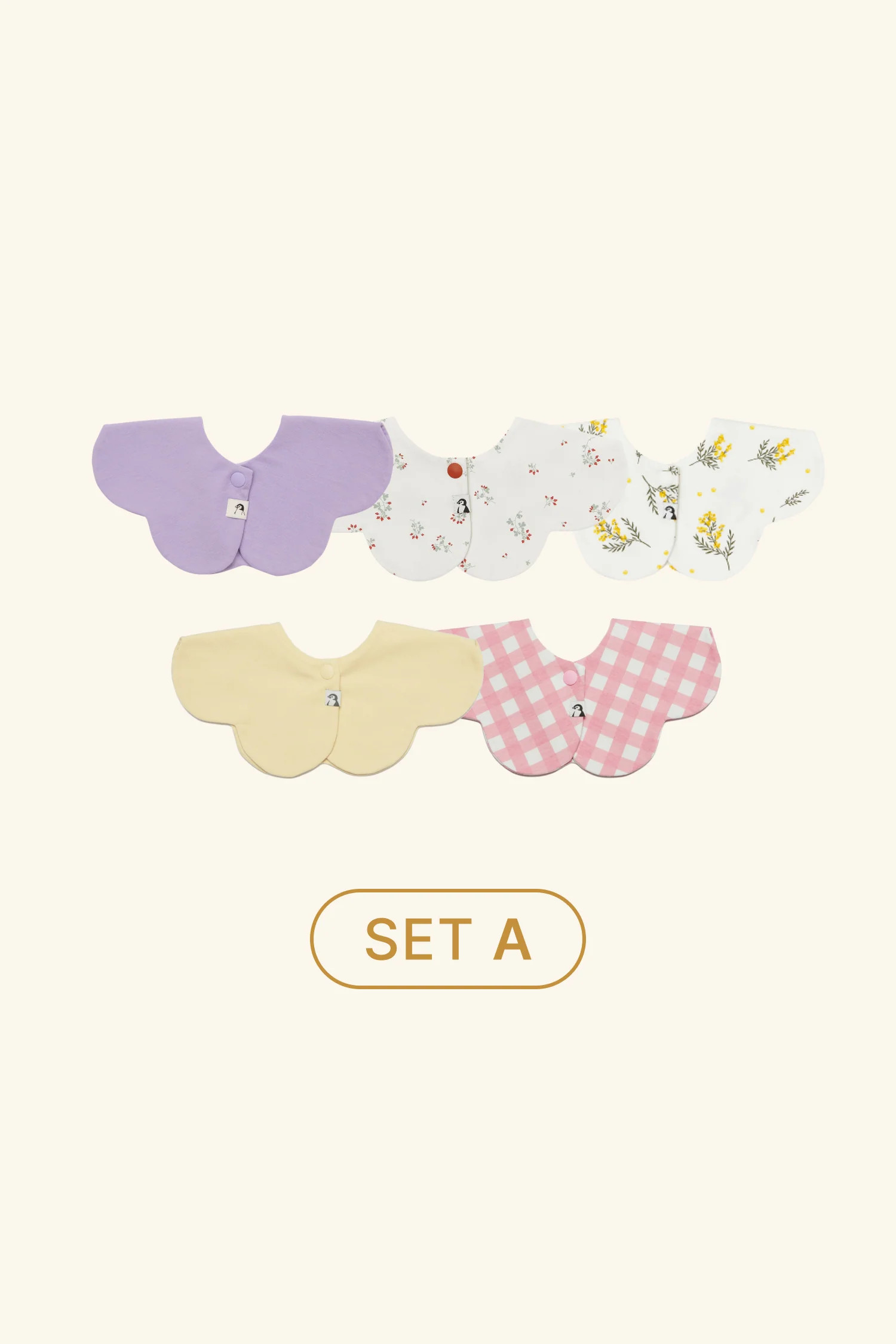 Konny Bib Rolling 5-Pack Set (0-2Y) | Konny Baby