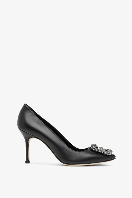 Hangisi 90 black leather pumps | Shop Savannahs (US)