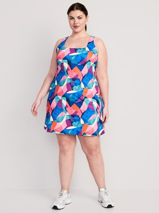 PowerSoft Sleeveless Shelf-Bra Support Dress for Women | Old Navy (US)