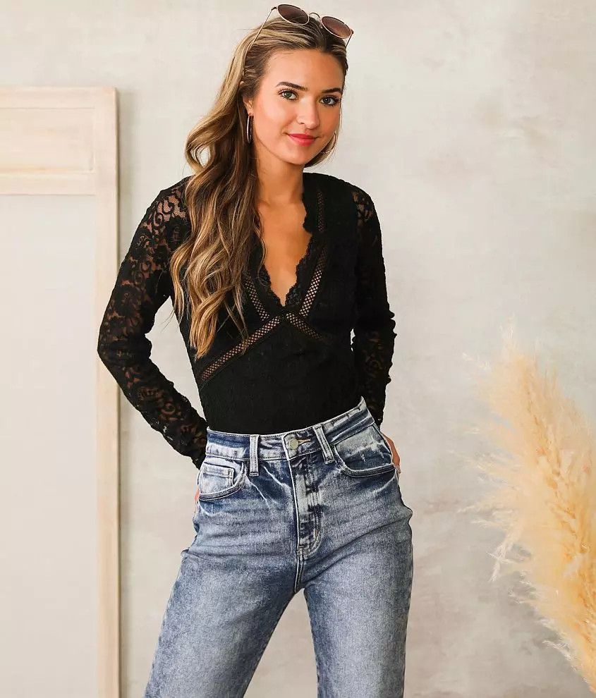 All-Over Lace Bodysuit | Buckle