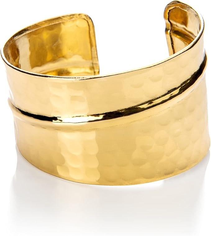 Charlie Paige Cuff Bracelet for Women | Nefriti Open Cuff Bracelet Bangle | Amazon (US)