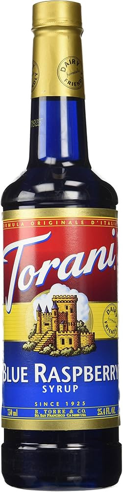 Torani Blue Raspberry Syrup, 25.4 Ounce | Amazon (US)