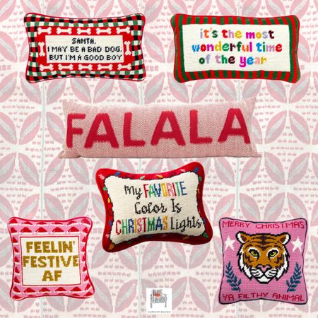 Add some festive holiday decor to your home with playful and whimsical needlepoint pillows! Shop our edit and save a bundle!

#LTKHoliday #LTKSeasonal #LTKCyberweek