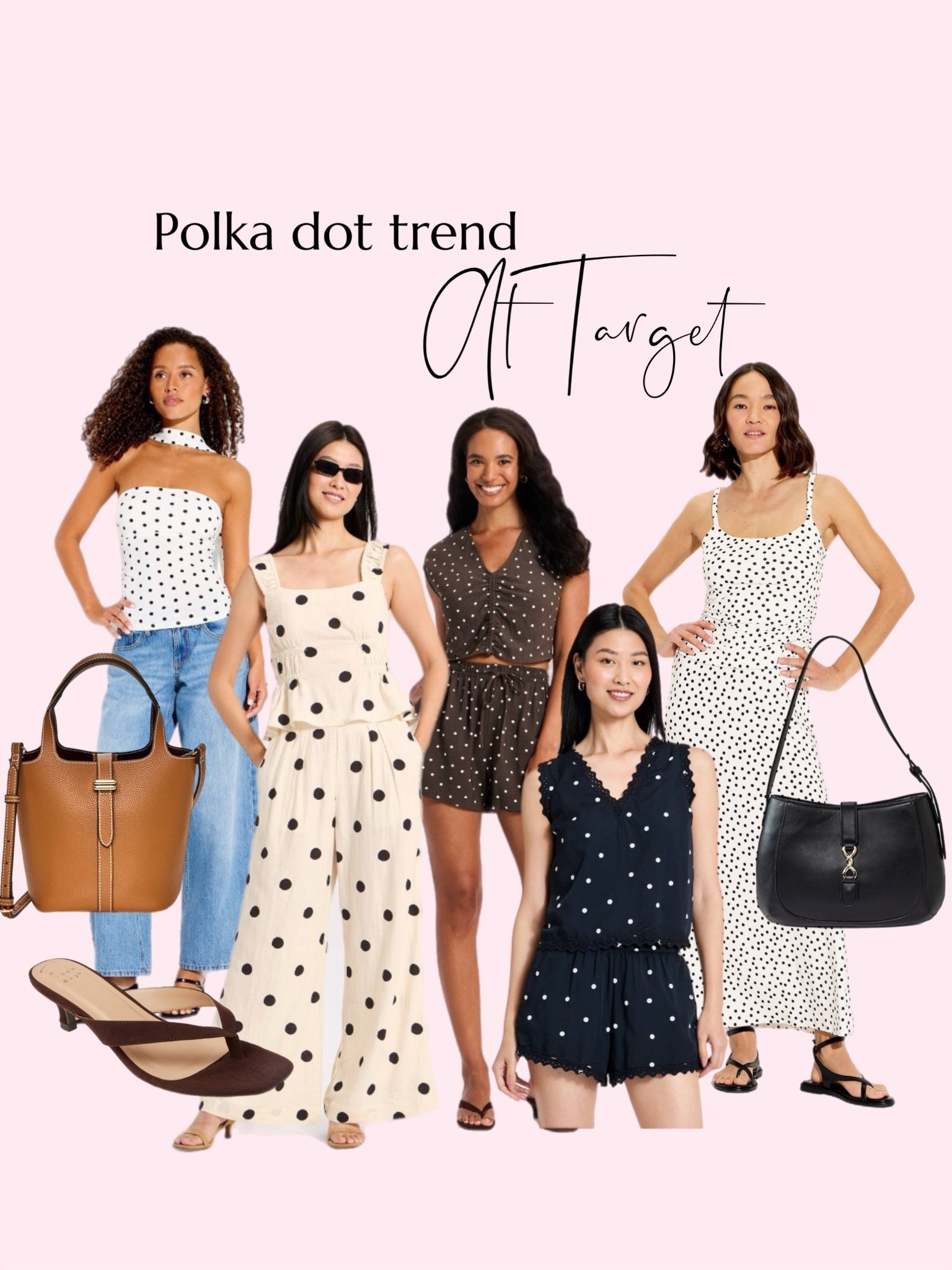 Polka dot trend - target dresses. Target style, polka dot set. Spring bags. 

#LTKootd #LTKPetite #LTKSaleAlert
