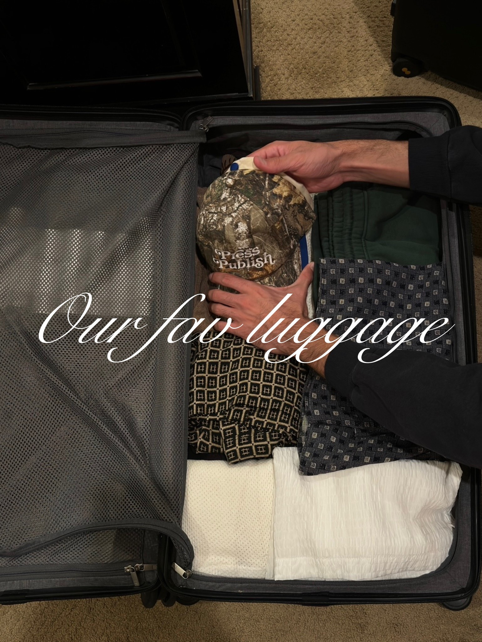 Our favorite luggage ever. Black sleek durable luggage that has lasted us years 

#LTKWatchNow #LTKTravel