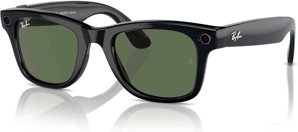 Ray-Ban Meta (Gen 1), Wayfarer, Shiny Black | Smart AI Glasses for Men, Women — 12 MP Ultra-Wid... | Amazon (US)