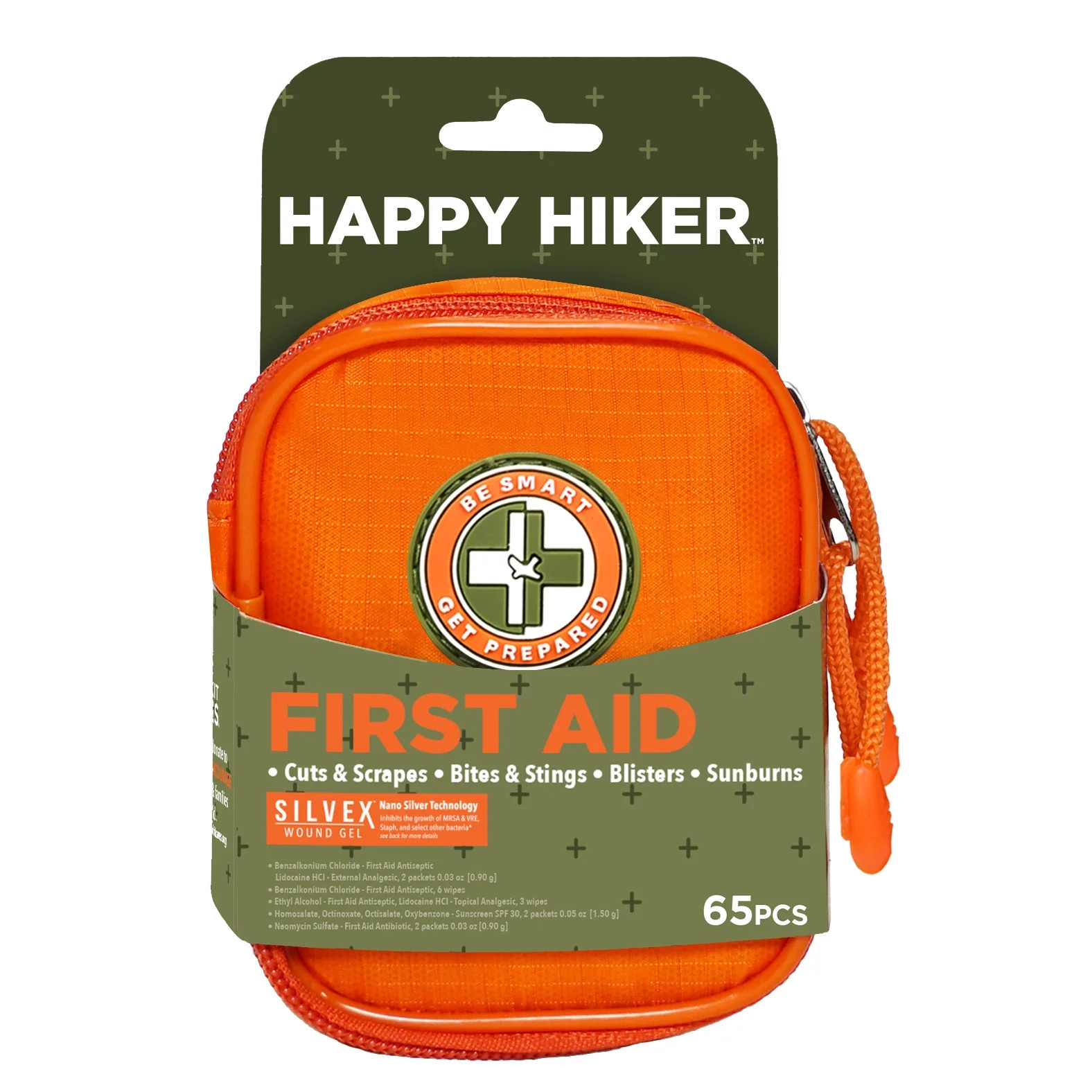 Be Smart Get Prepared Outdoor First Aid - Happy Hiker, 65 Pcs - Walmart.com | Walmart (US)