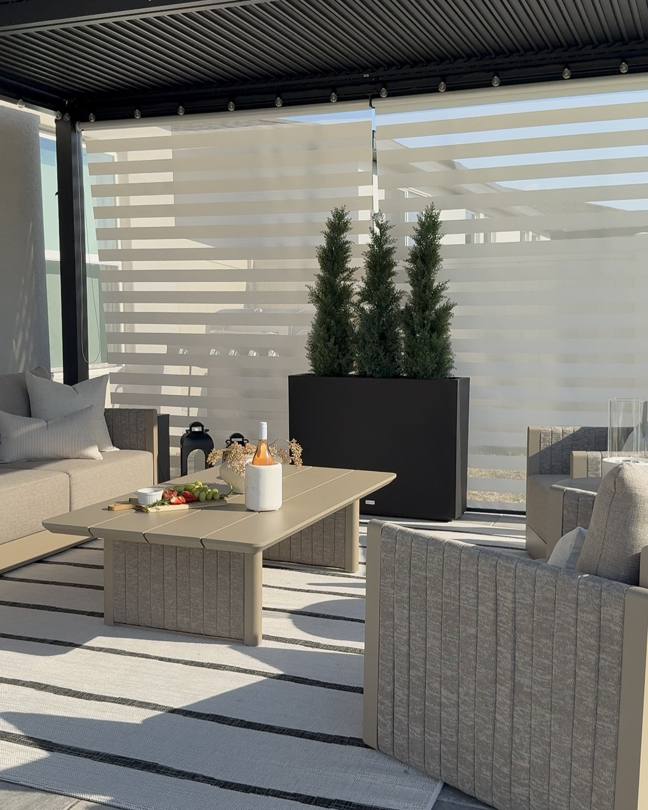 My patio☀️⛅️🍃 | Pergola size: 11x13

#patiodecor #patioinspo #patiofurniture 