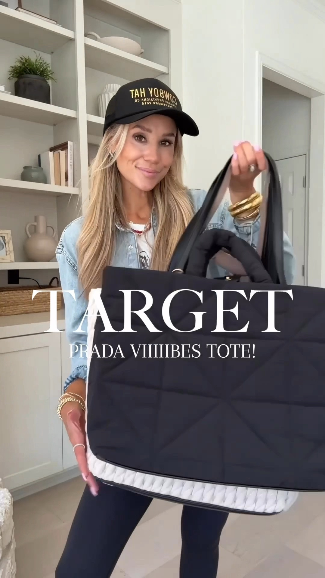 Prada vibe tote on sale for $21 vs $30! ✨📦🔗👏🏼🎯 the perfect tote to travel with bc it holds your laptop.

#LTKdayinmylife #LTKgrwm #LTKootd