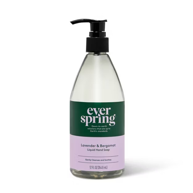 Lavender & Bergamot Liquid Hand Soap - 12 fl oz - Everspring™ | Target