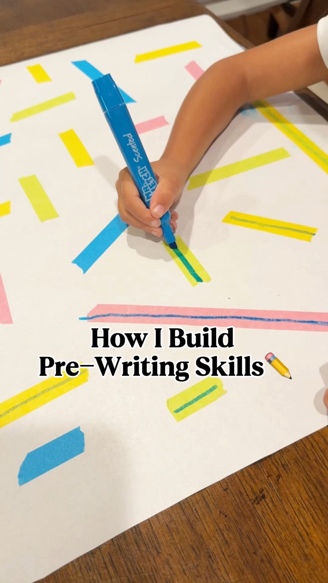✨ Comment WRITE and I’ll send you everything I used!

A super simple way to practice pencil control using just painter’s tape + a marker. ✍️

• ✏️ Pencil control
• 🖐️ Fine motor skills
• 📝 Pre-writing skills
• ↔️ Following lines and directions

Save this easy activity for later! 💕

#LTKmomlife #LTKdayinmylife #LTKKids