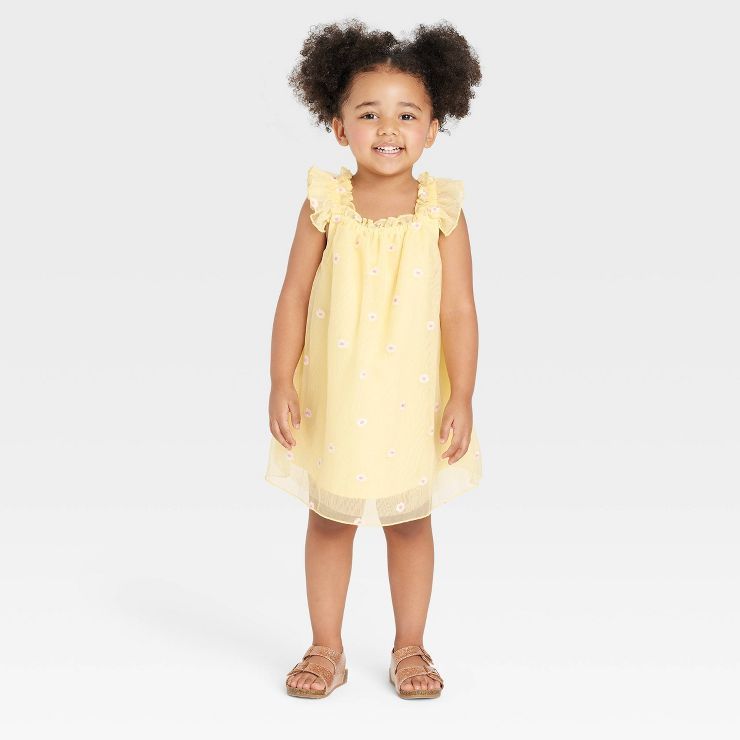 Toddler Girls' Tulle Dress - Cat & Jack™ Yellow | Target