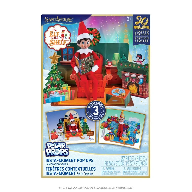 The Elf on the Shelf Polar Props Insta-Moment Pop-Up Scenes – 3-Pack Instant Elf Backdrops (Sco... | Walmart (US)
