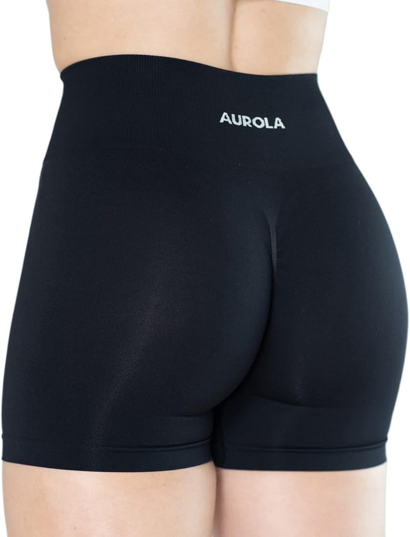 AUROLA Dream Collection Workout Shorts for Women High Waist Seamless Scrunch Athletic Running Gym... | Amazon (US)