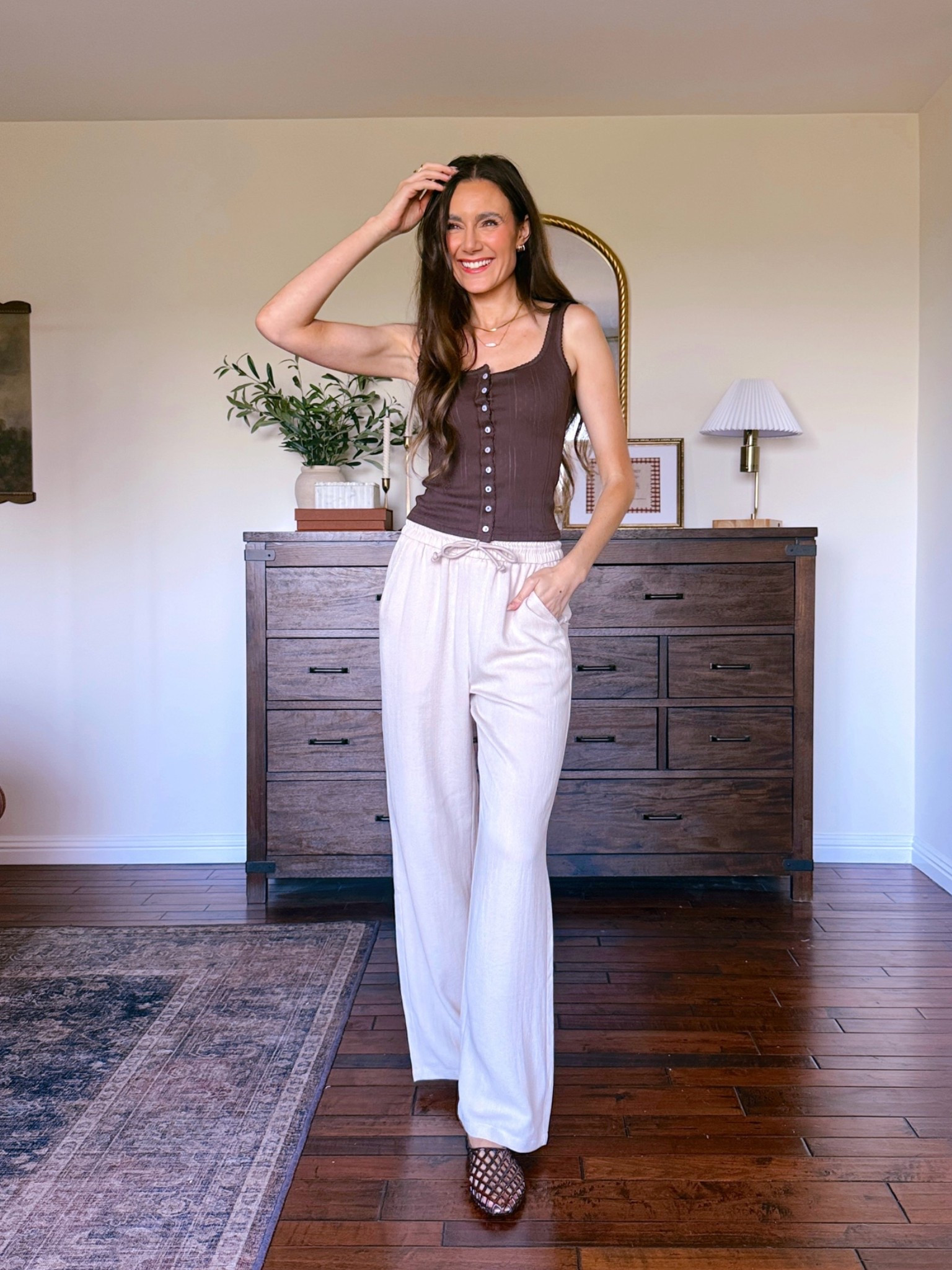 Tall girl friendly pants!
Wearing an xs tall!     * Code: 20% off coupon code: 【20she 】 for 20% off on full price items
	Super code [SQ ] Spend $120 - 10% off, Spend $150 - 12% off (only valid 		before 6.30)

#LTKootd