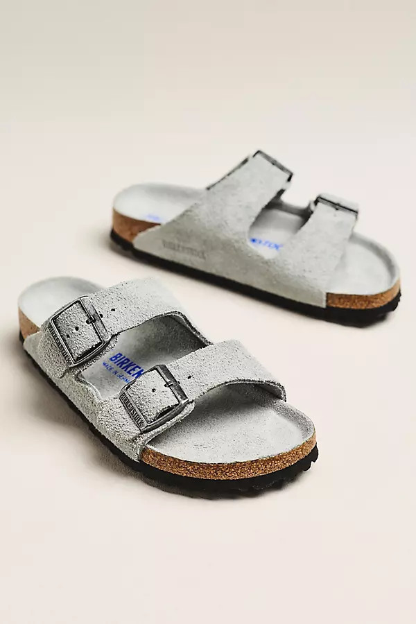 Arizona Suede Soft Footbed Sandals | Anthropologie (US)