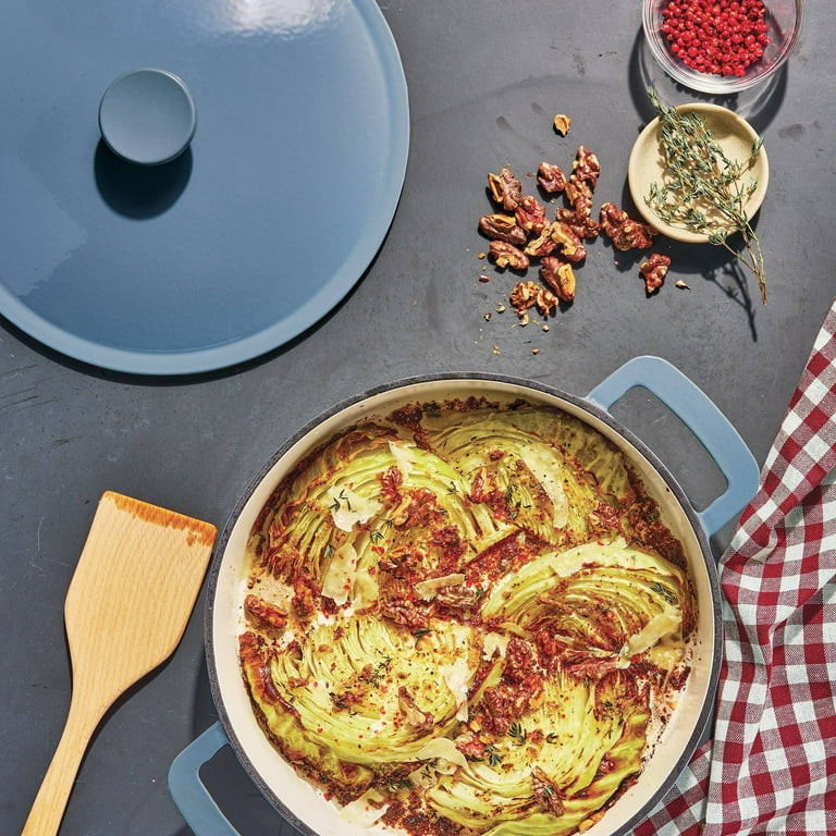 3.5qt Enamel Braiser Blue - Walmart.com | Walmart (US)