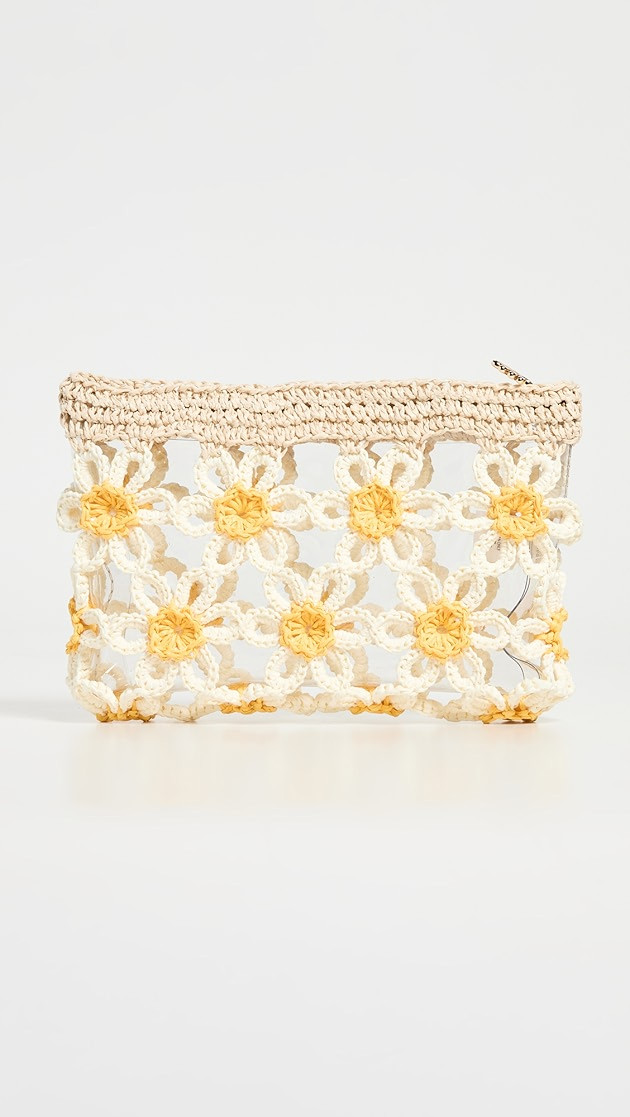 Daisy Crochet Large Pouch | Shopbop