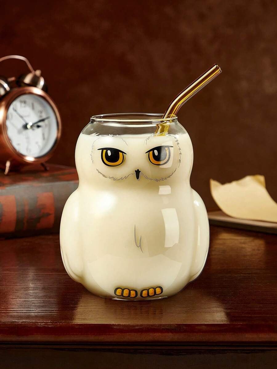 HARRY POTTER X SHEIN 1Pc 28.75oz/850ml Cute Cartoon Pattern Printed Borosilicate Glass Mug, Cold ... | SHEIN