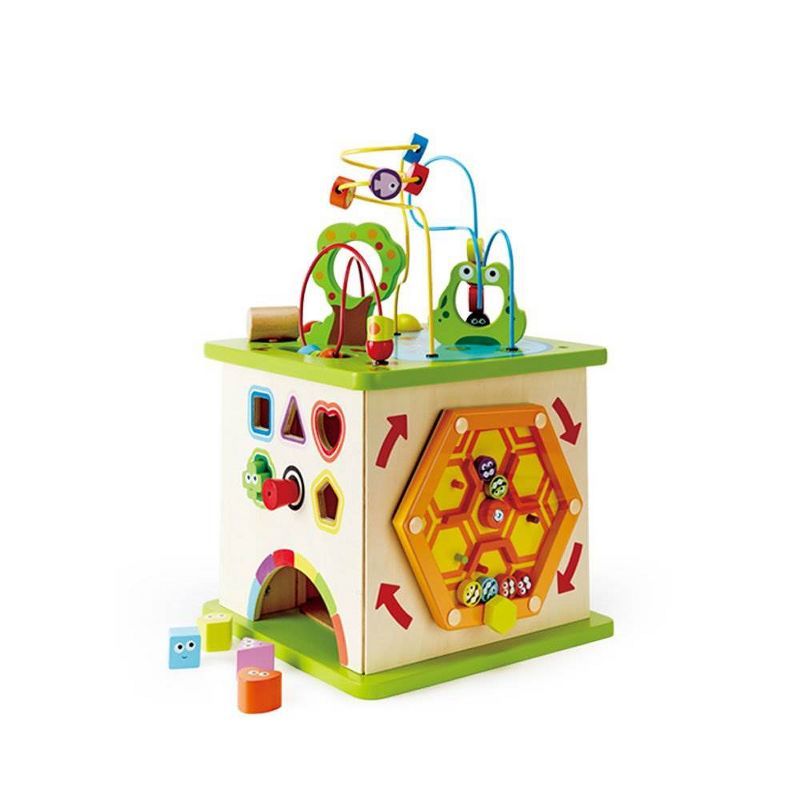 Hape Country Critters Wooden Children's Toddler Play Cube Activity Block Toy | Target