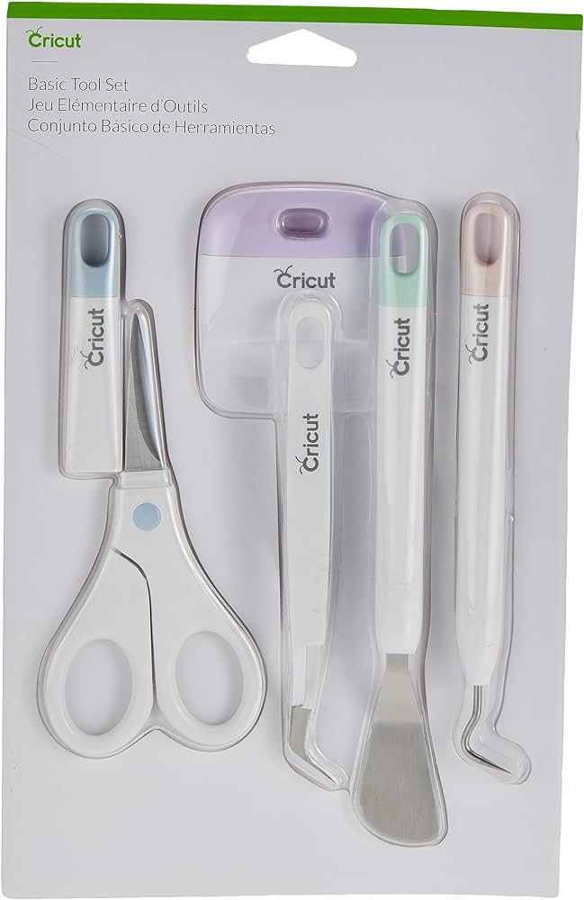 Cricut Basic Tool Set - Precision Tool Kit for Crafting and DIYs, Perfect for Vinyl, Paper & Iron... | Amazon (US)