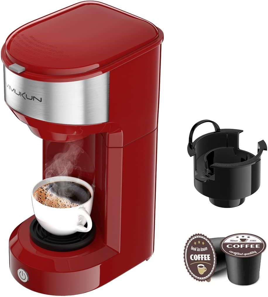Single Serve Coffee Maker Coffee Brewer for K-Cup Single Cup Capsule and Ground Coffee, Single Cu... | Amazon (US)