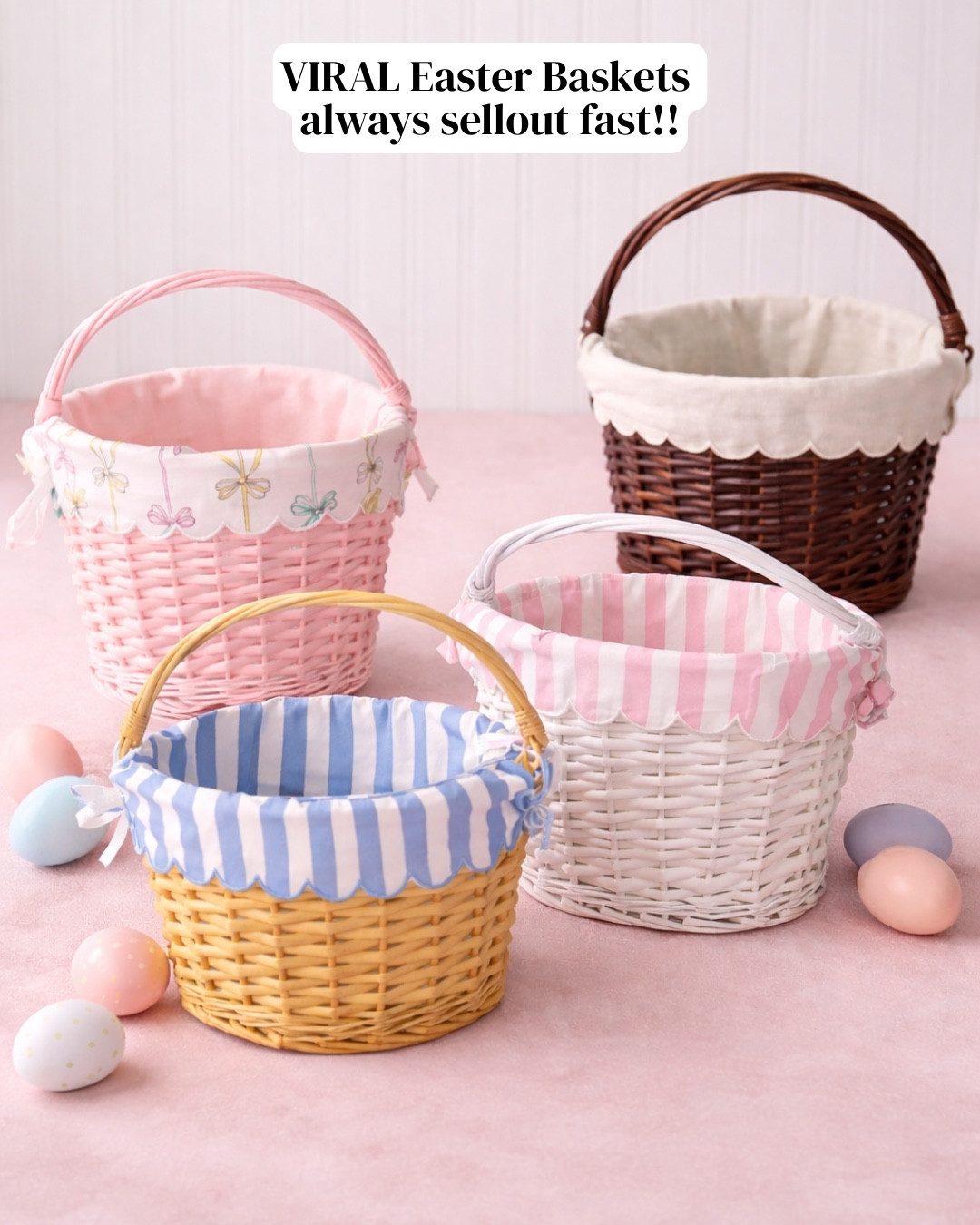 These Easter baskets go viral every year and sell out so quick get your hands on them before they’re gone. I can’t believe they’re Walmart! ￼

#LTKHome #LTKSaleAlert #LTKmomlife
