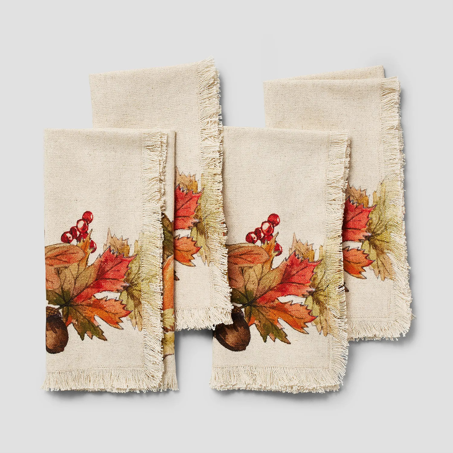 Sur La Table Thanksgiving Pumpkin Napkins Set of 4 | Sur La Table