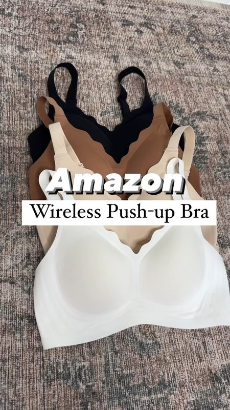 Amazon wireless push-up bra restocked! Amazon tshirt bra. Seamless fabric + hook and eye closure + adjustable straps. I’m a 32b and the small fits perfectly! Abercrombie essential baby tee in XS. Abercrombie curve love 90s cutoff shorts in 24. 

#LTKWorkwear #LTKStyleTip #LTKFindsUnder50