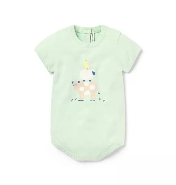 Baby Farm Animal Knit Romper | Janie and Jack