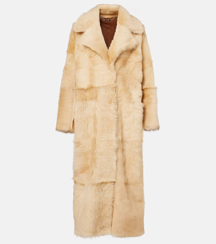 Nour Hammour Evita Long shearling coat | Mytheresa (US/CA)