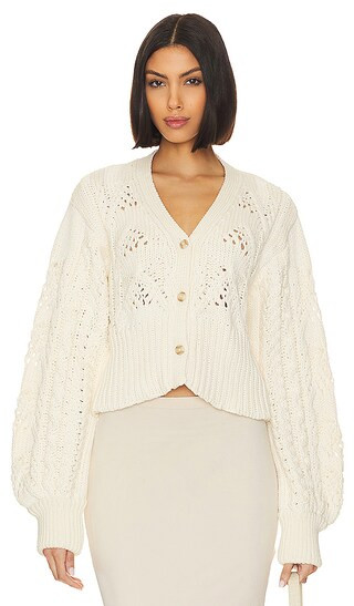 Dayana Cardigan in Off White | Revolve Clothing (Global)