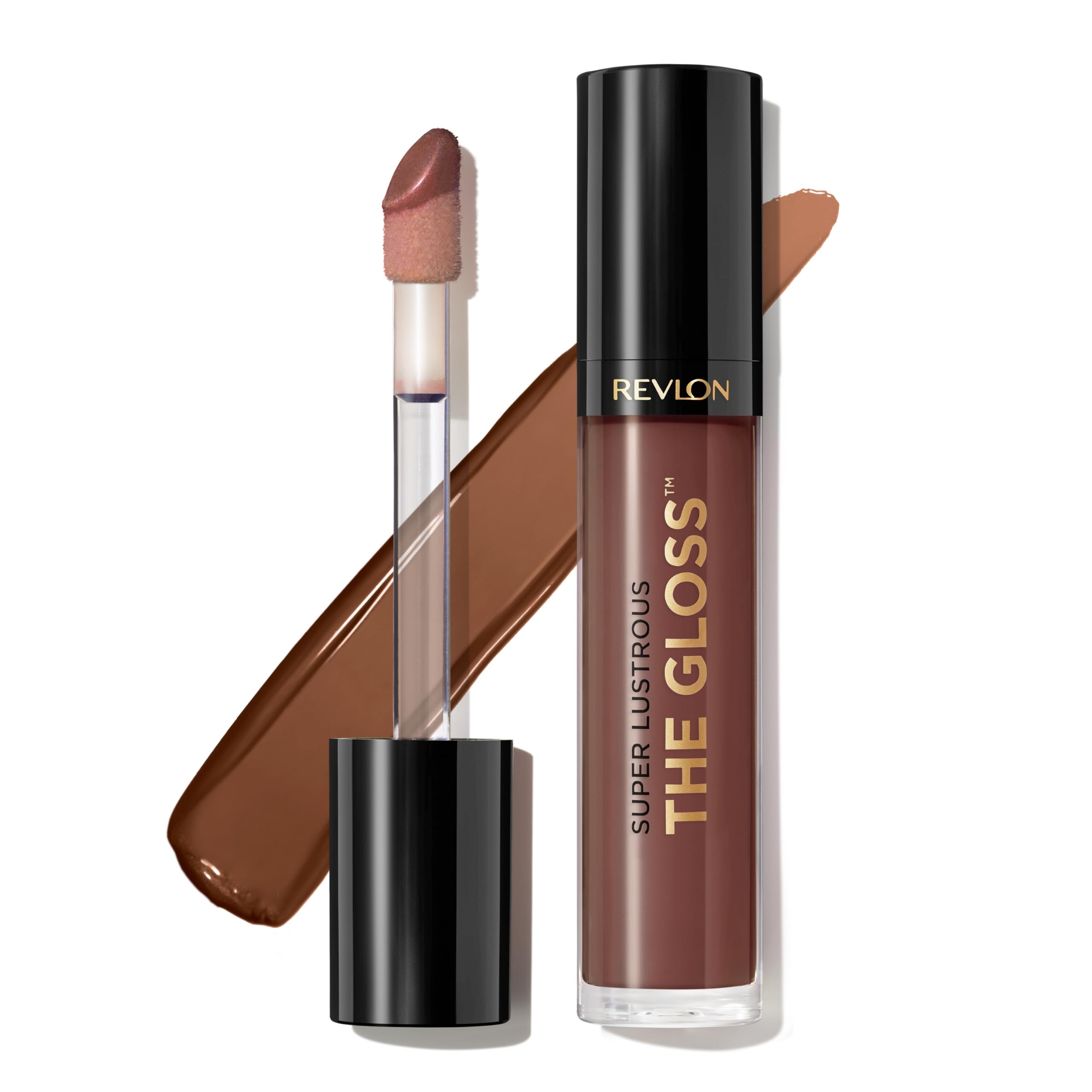 Revlon Super Lustrous Lip Gloss, Non-Sticky, Hydrating, High Shine Finish, 310 Choco Crush, 0.13 ... | Amazon (US)