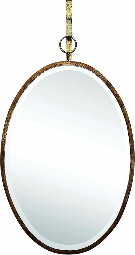 Creative Co-op Framed Oval Wall Mirror with Hanging Bracket | Amazon (US)