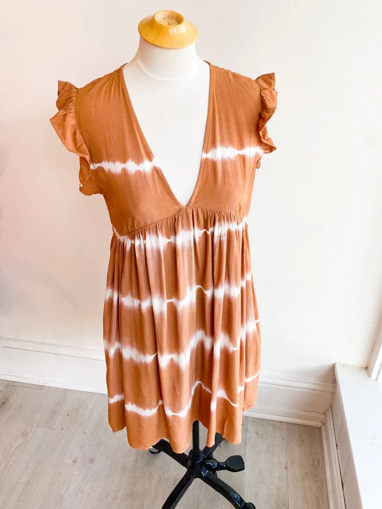 Caramel Tie Dye Romper | Dress & Dwell