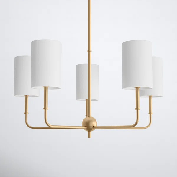 Rowley 5 Light Metal Dimmable Chandelier | Wayfair North America