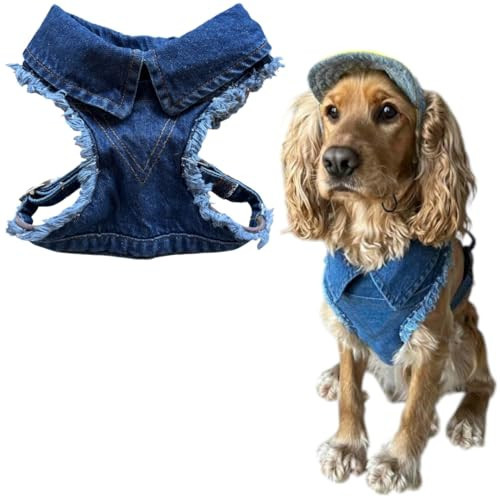 Lokum Denim Dog Harness – No Pull Adjustable Dog Vest, Soft & Comfortable Harness for Small to Medium Dogs | Amazon (US)