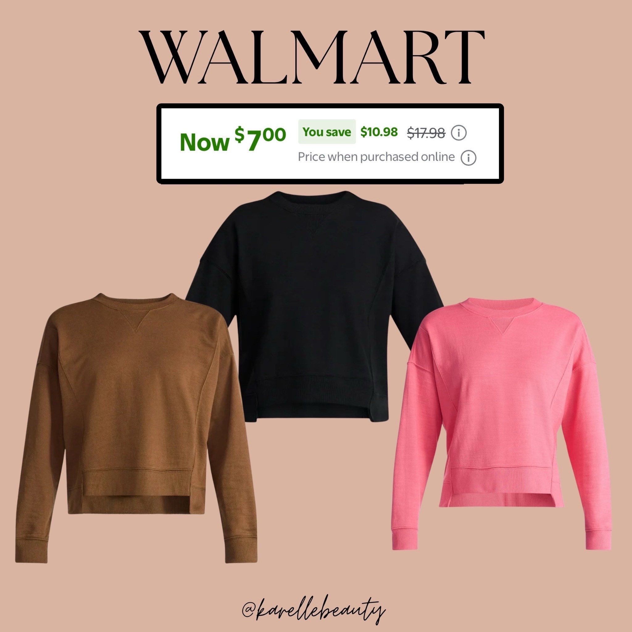 Time and Tru Texture Ribbed Sweatshirt.

#LTKSaleAlert #LTKFindsUnder50 #LTKPlusSize