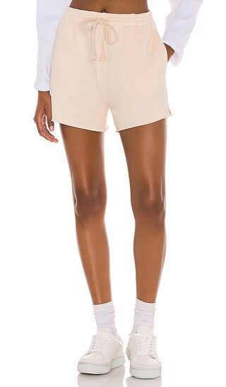 Lounge Chill Fleece Shorts in Cream | Revolve Clothing (Global)