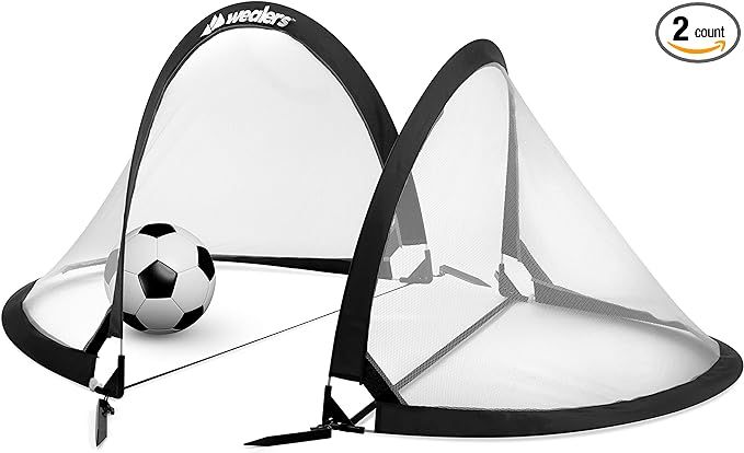 Collapsible Soccer Goal Set of 2 with Travel Bag - Ultra Portable 4 Foot Instant Pop Up Football ... | Amazon (US)